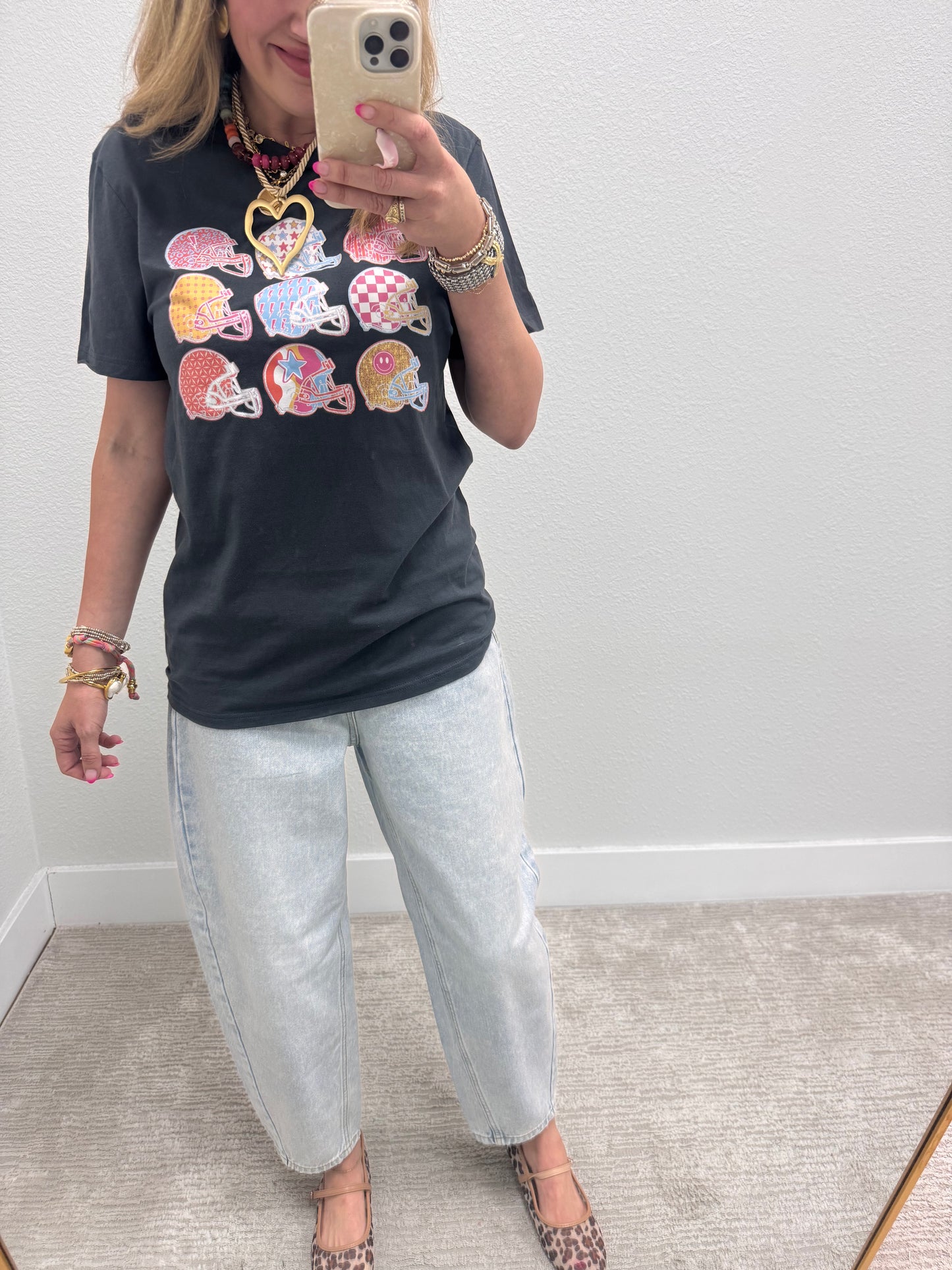 Football Helmet Graphic Tee