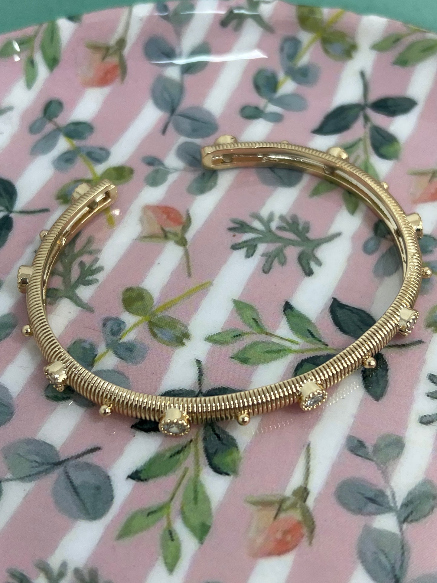 Gold Diamond Studded Bracelet FS