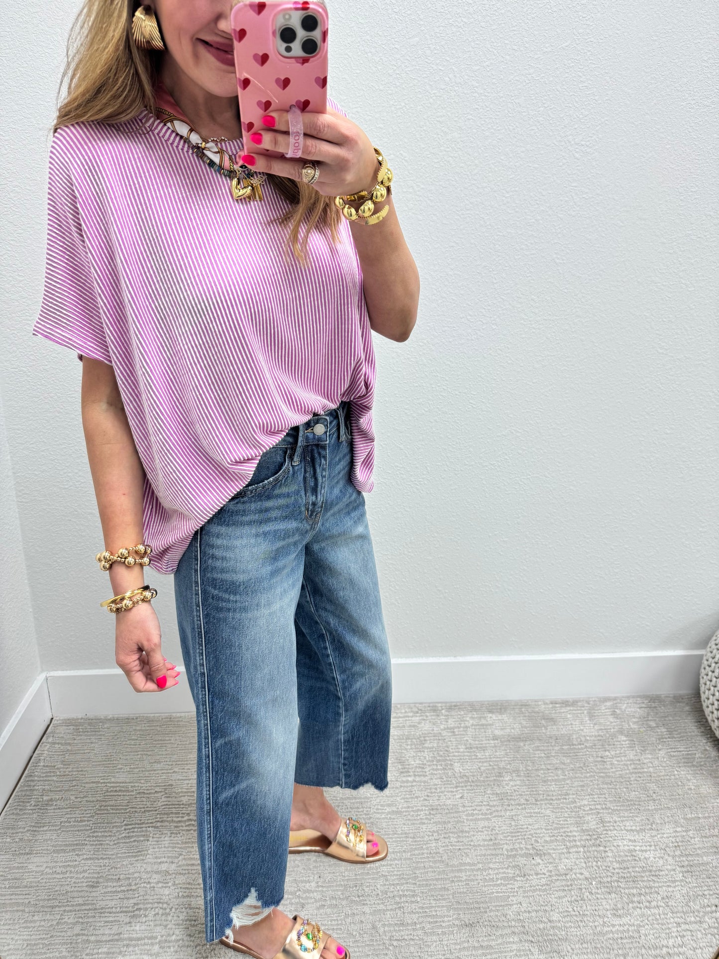 Judy Blue HW Rigid Magic Wide Leg Crop Jean FS