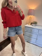 Ruby Scuba Half Zip Pullover Sweatshirt