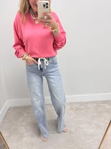 Taffy Pink Scuba Classic Crew Neck Sweatshirt