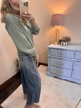 Sage Green Scuba Classic Crew Neck Sweatshirt