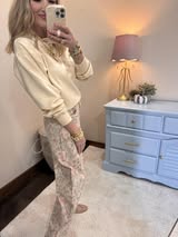 Cream Scuba Classic Crew Neck Sweatshirt