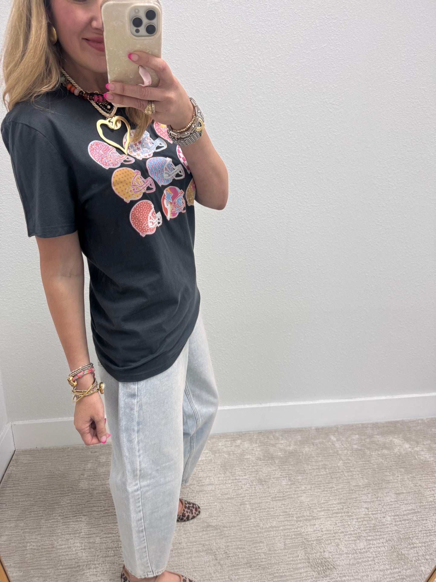 Football Helmet Graphic Tee