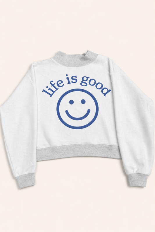 Gray "You Are Exactly Where You Need To Be" Reversible Sweatshirt