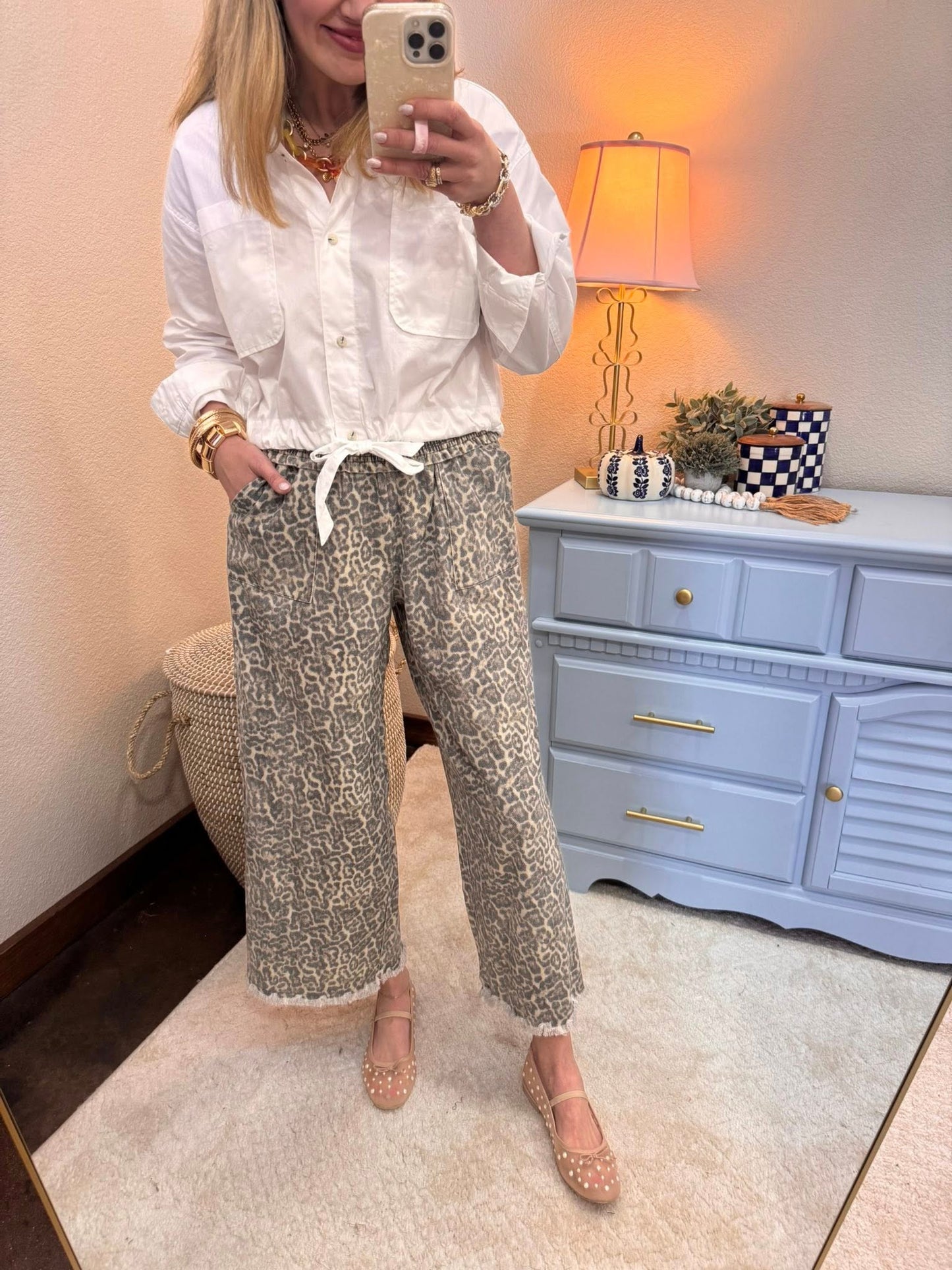 White Tie Front Blouse