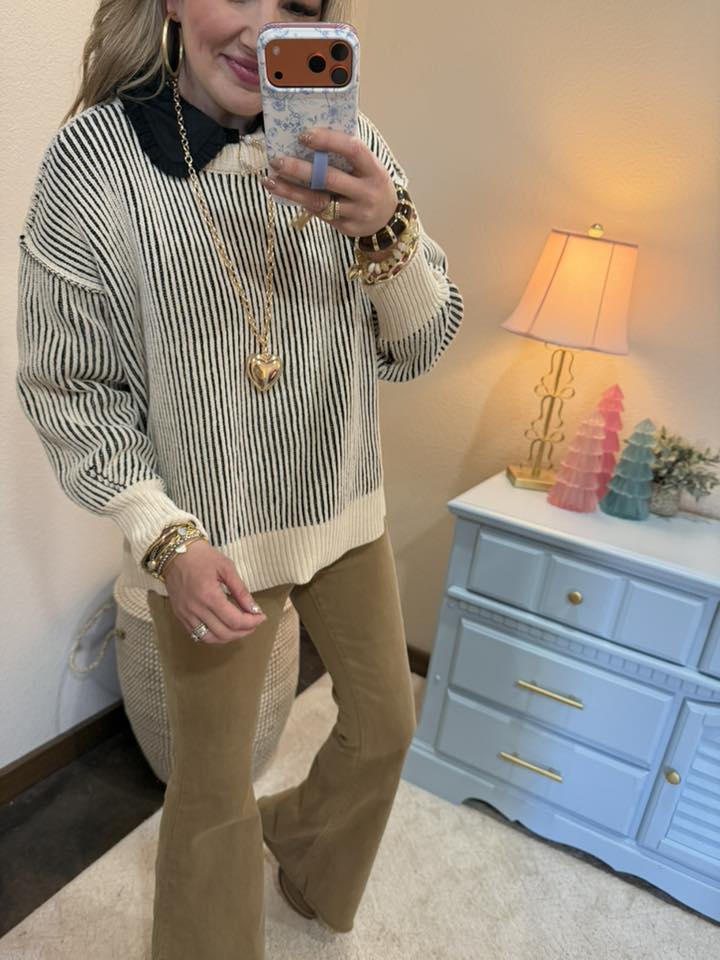 Black Ruffle Accent Button Down Lovely Shirt