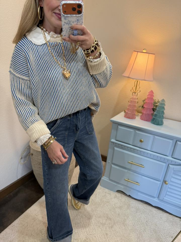 White Ruffle Accent Button Down Lovely Shirt