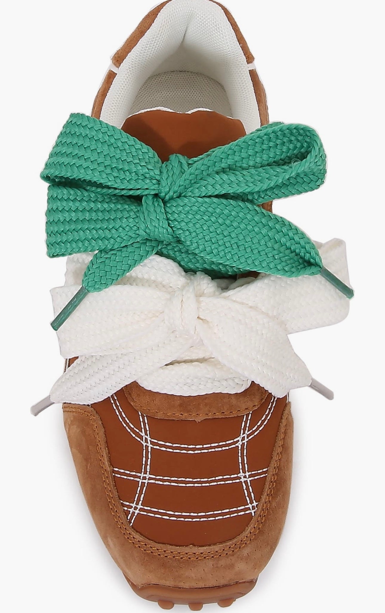 Brown Double Tie Suede Sneakers