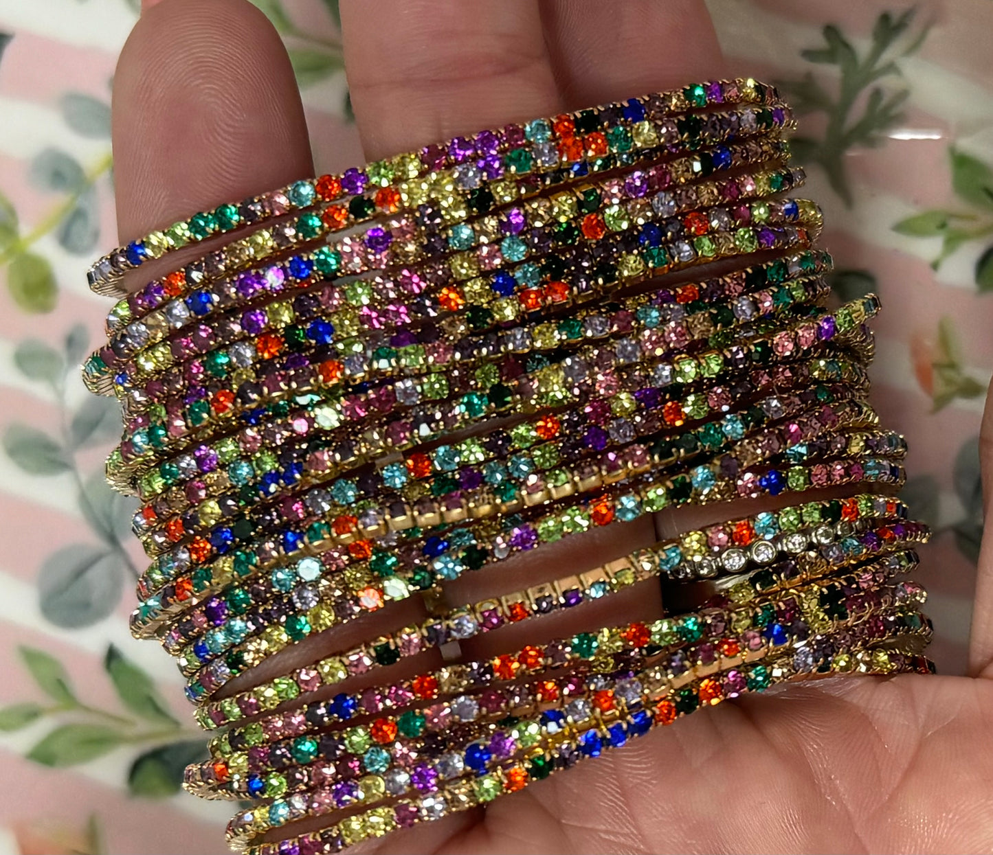 Set of 12 Stretchy Bracelet Set (3 Colors)