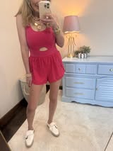Pink Athletic Romper