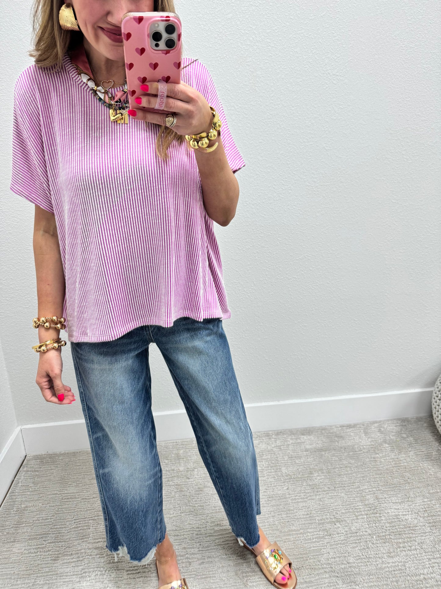 Judy Blue HW Rigid Magic Wide Leg Crop Jean FS