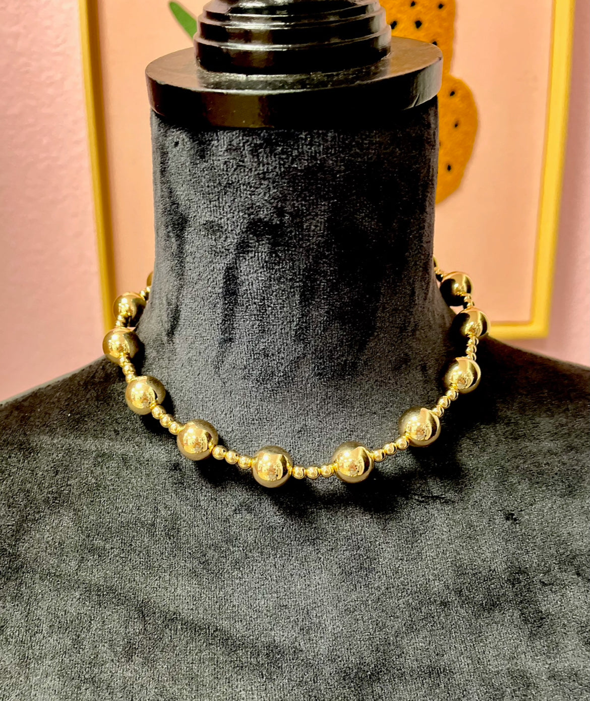 Magnetic Water Resistant Medium & Small Bead Necklace- 2 Colors