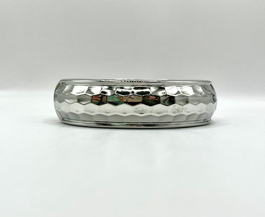 Hammered Round Cuff Bracelet