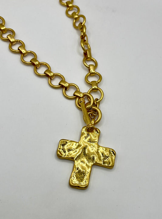 Antique Cross Pendant Necklace