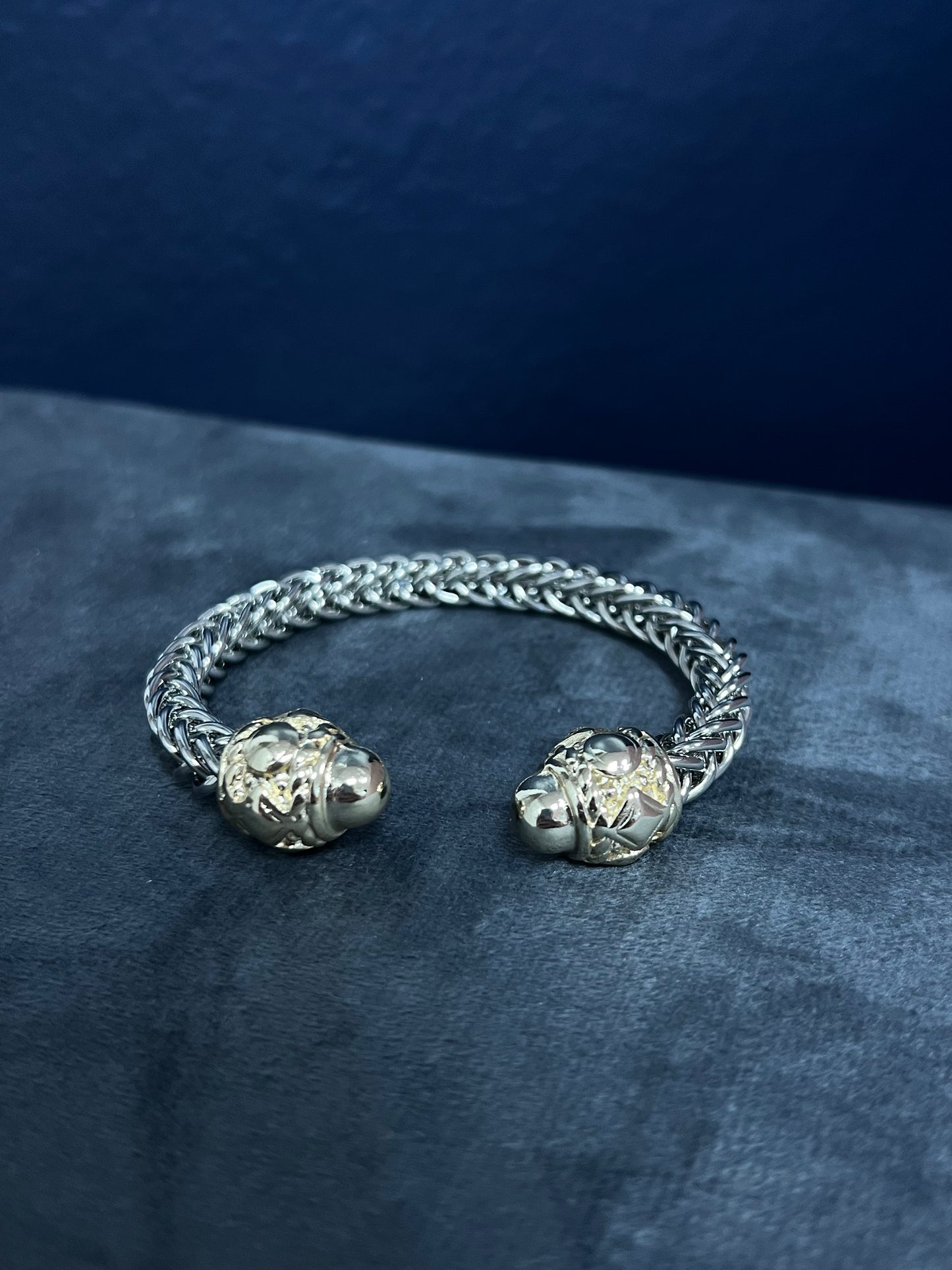 Mixed Metal Rope Cuff Bracelet