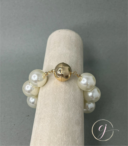 Large Pearl Magnetic Bracelet 20 mm