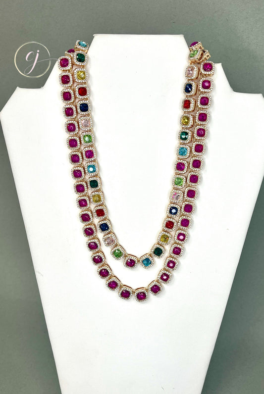 Pink Crystal Necklace