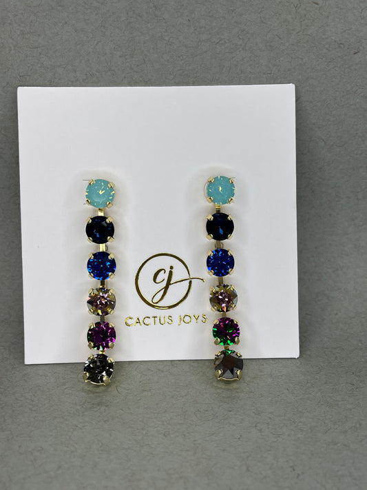 Crystal Dangle Earrings- 2 Colors