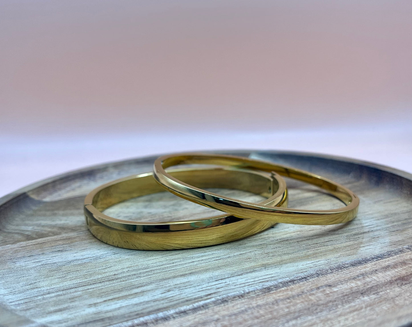 Set of 2 Stainless Steel Bracelets