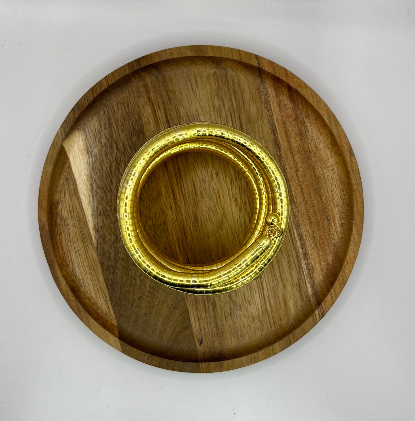 Gold 6 Row Bangle Omega Wrap Bracelet