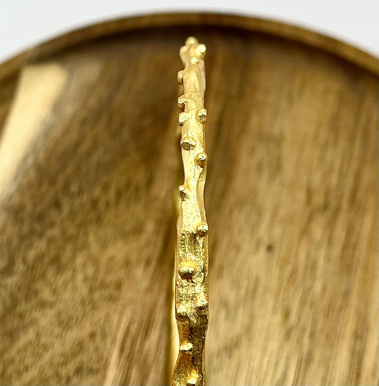 Antique Luxe Textured Bangle Bracelet