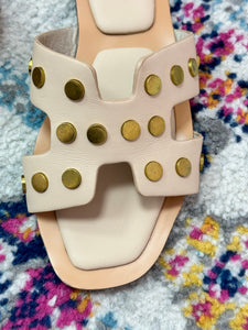 Nude Studded Sandals FS