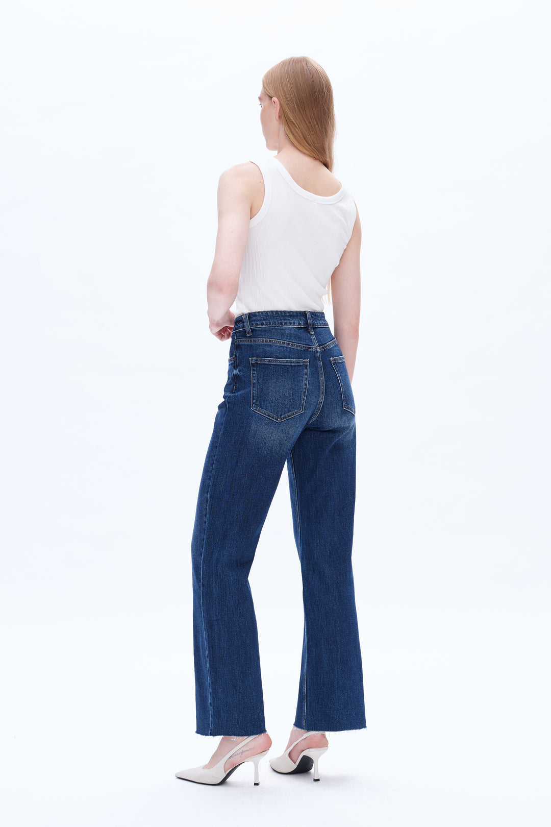 Heather Welper Collection Dark Wash Straight Leg Jeans FS