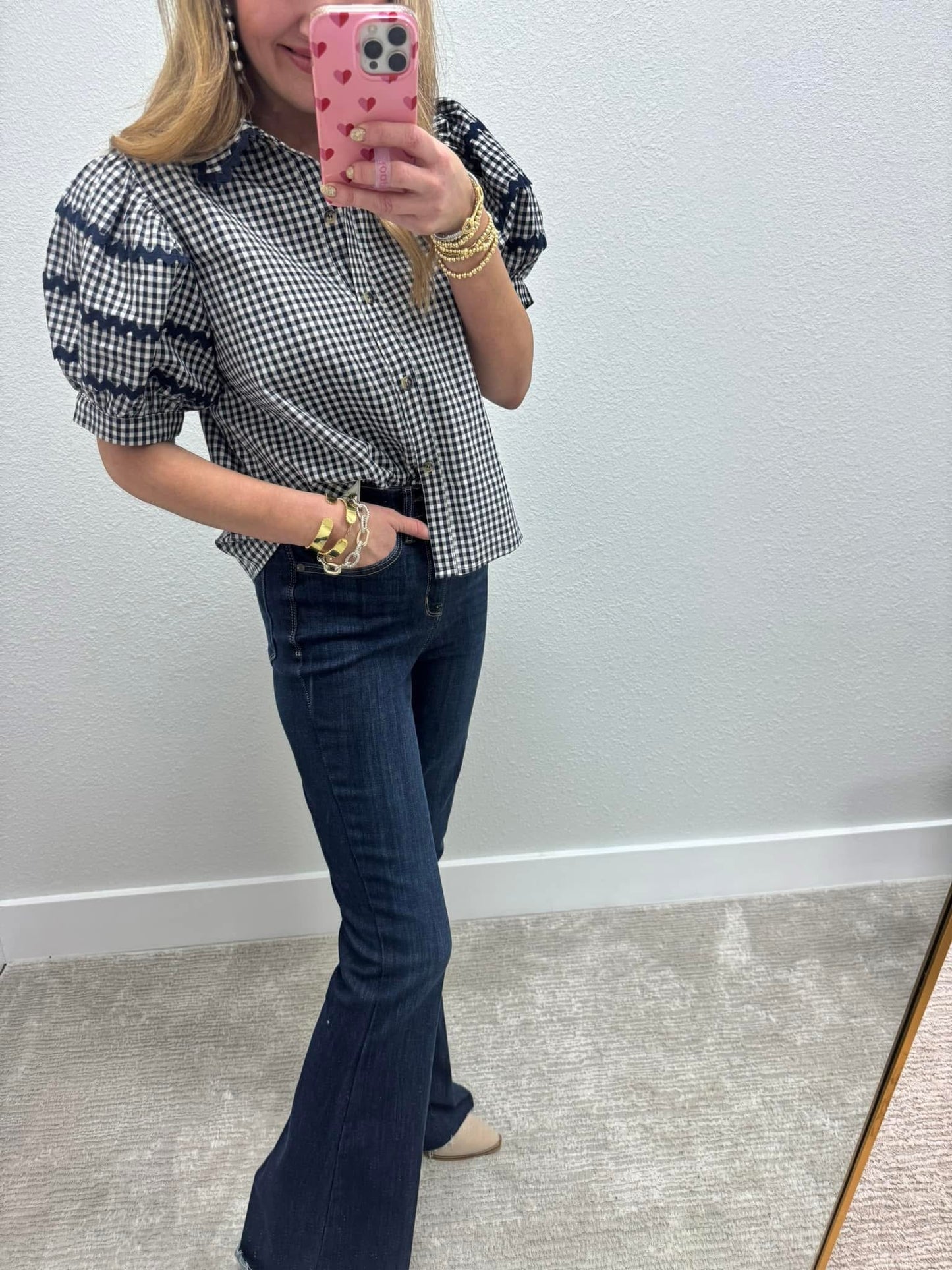 Judy Blue Raw Hem Flare Jeans