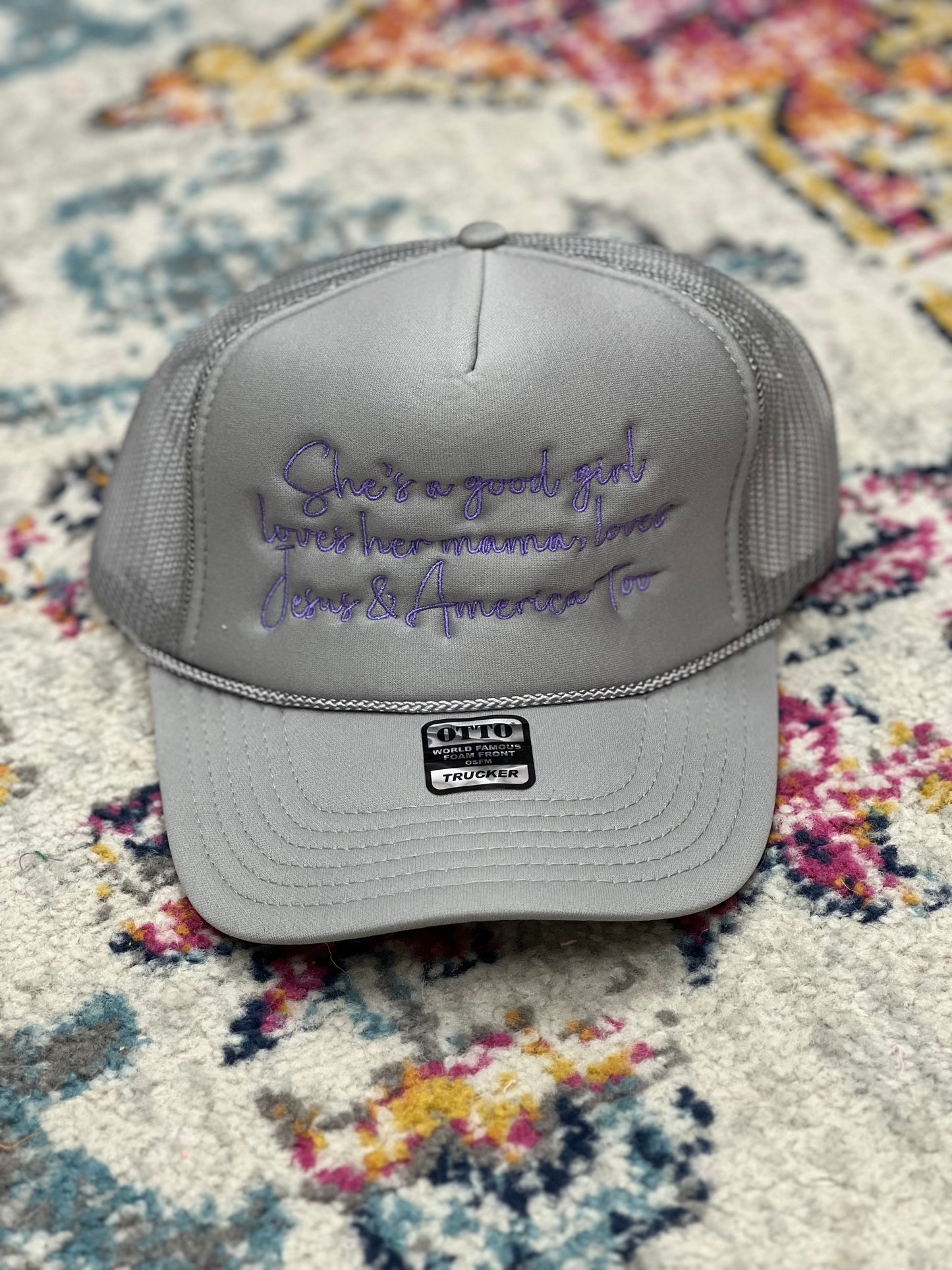 Shes a Good Girl Trucker Hat (Multiple Colors)