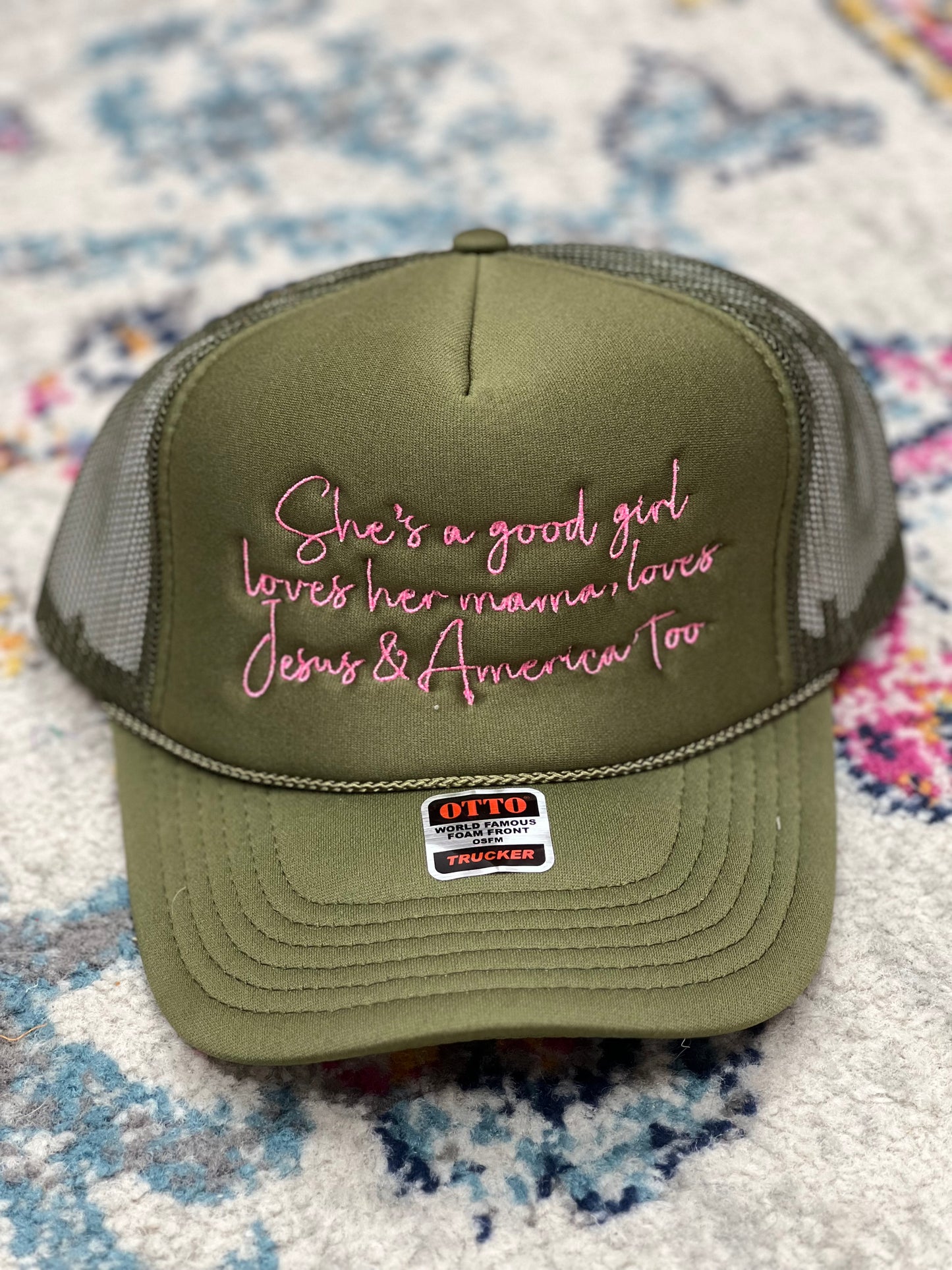 Shes a Good Girl Trucker Hat (Multiple Colors)