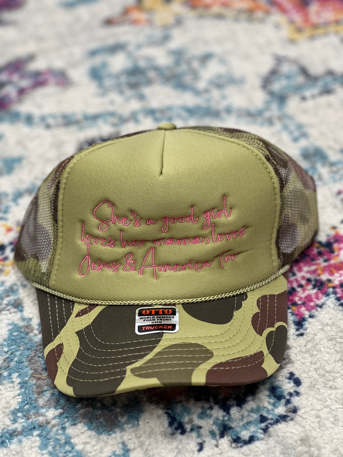Shes a Good Girl Trucker Hat (Multiple Colors)