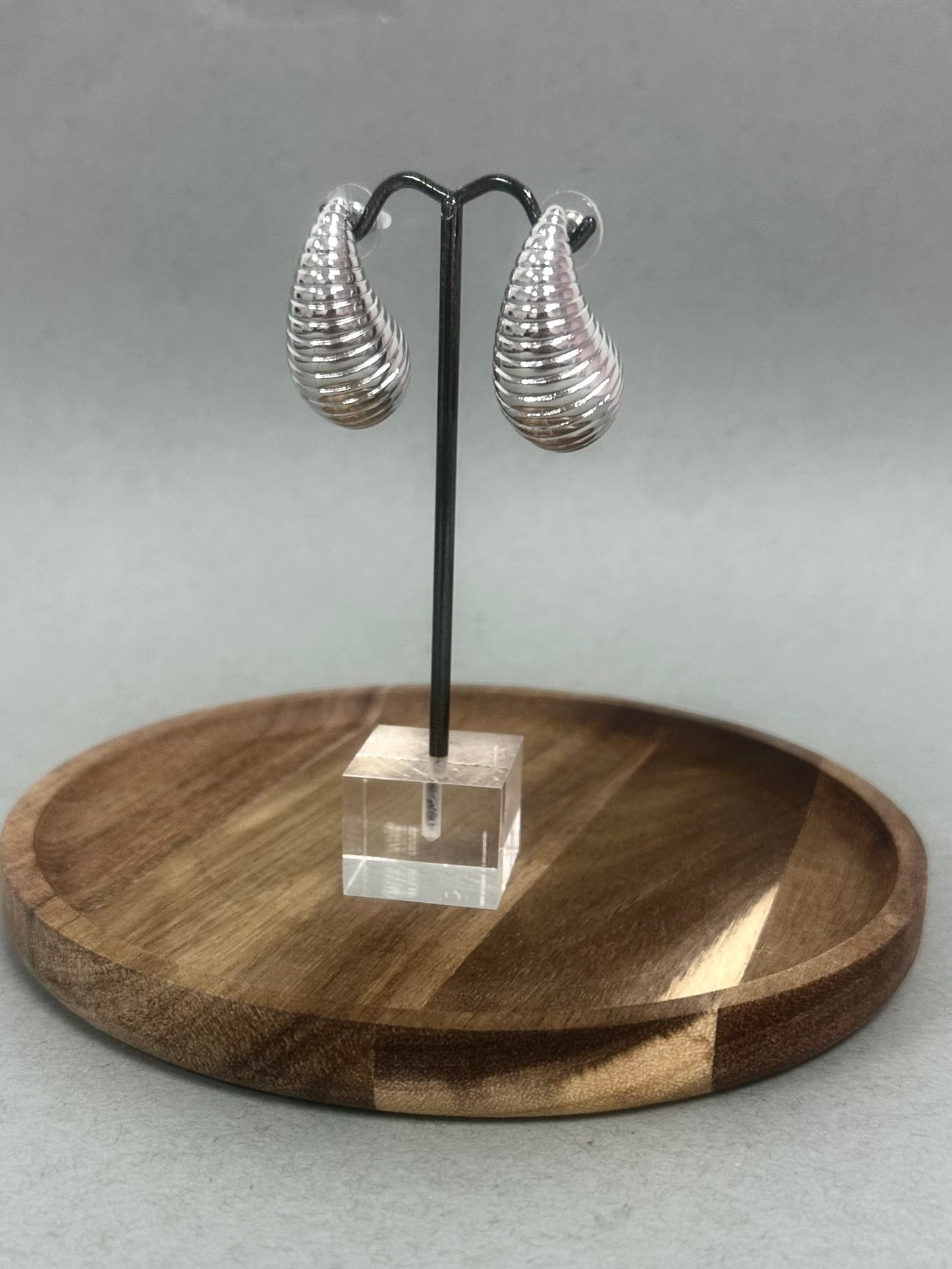 Shell Swirl Studs (Silver and Gold)