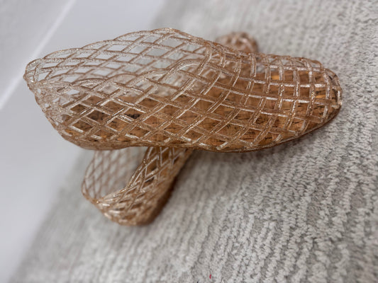 Gold Jelly Shoe