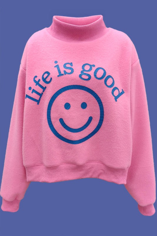 Pink "You Are Exactly Where You Need To Be" Reversible Sweatshirt