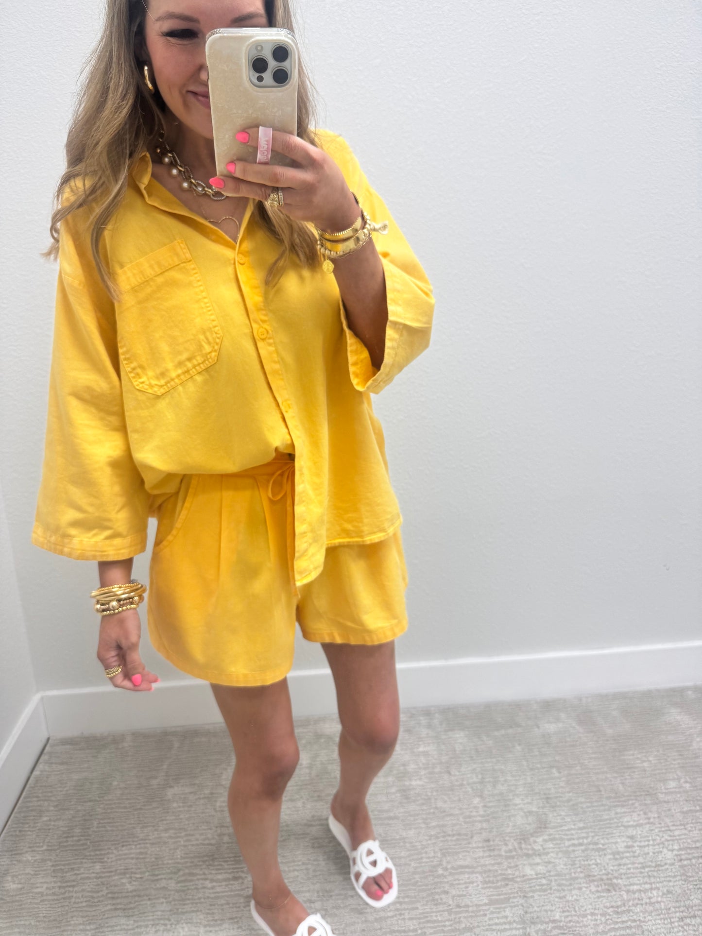 Banana Two Piece Short Set