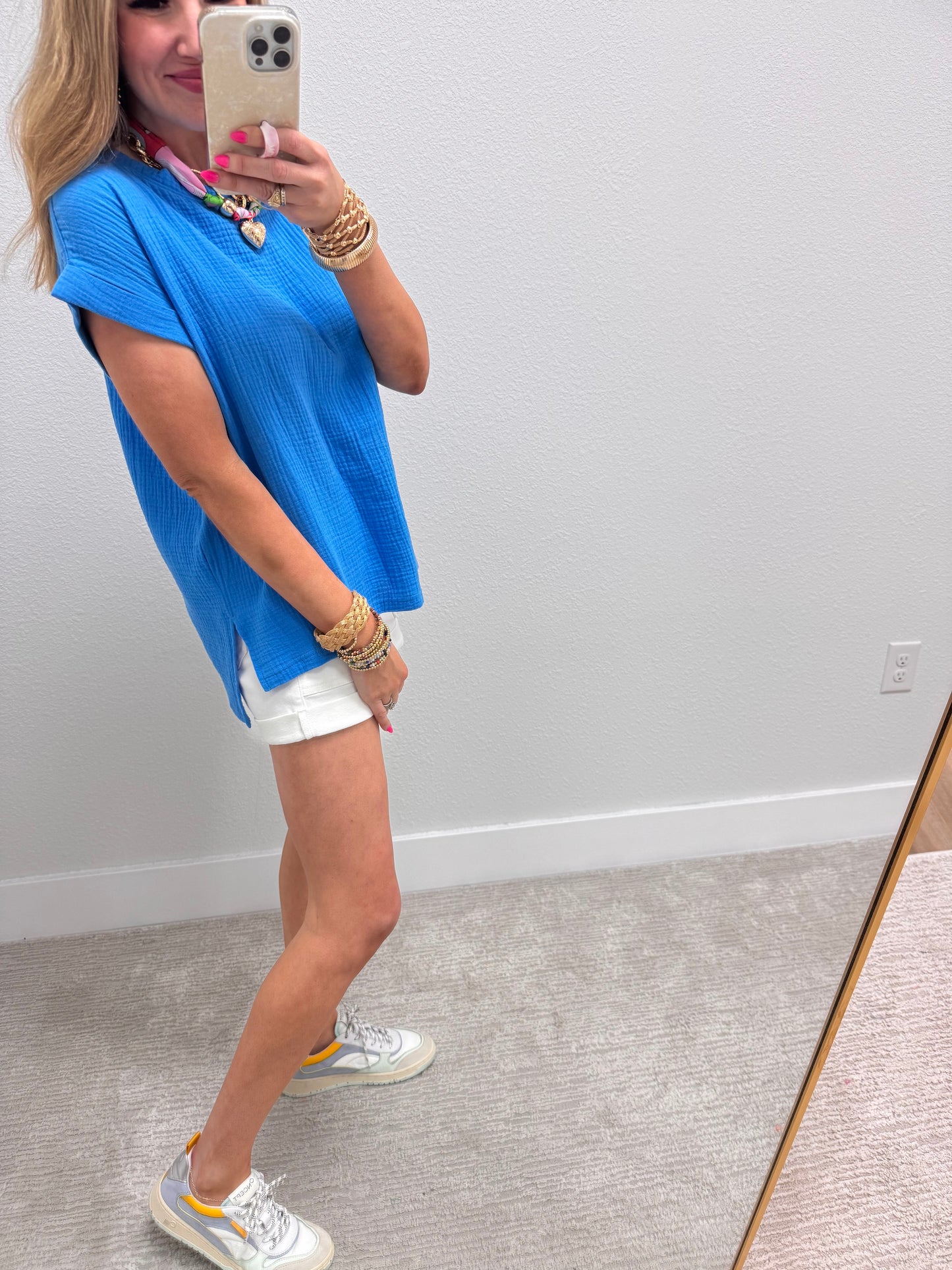 Deep Sky Gauze Solid Top