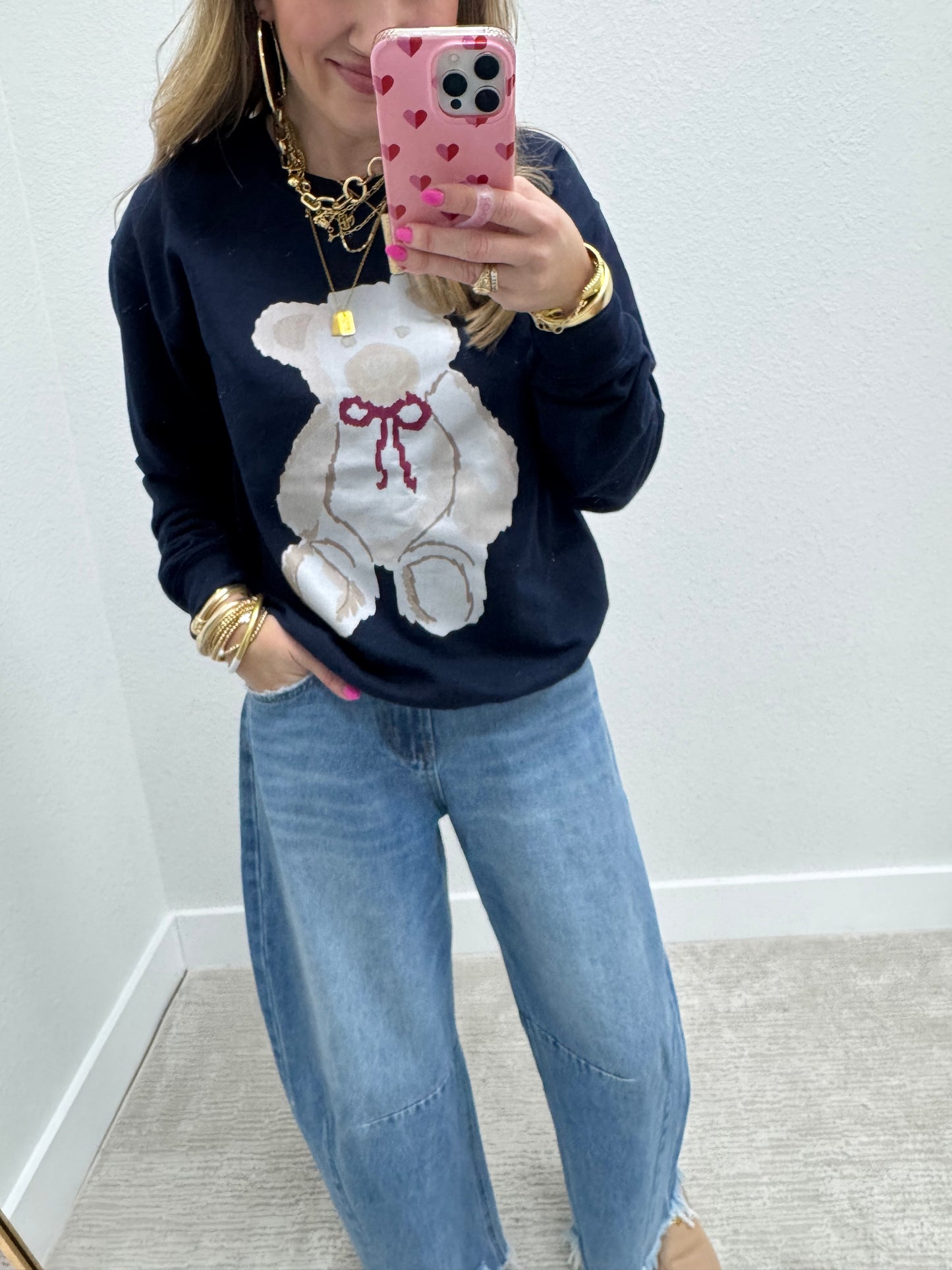High Rise Drop Barrel Jeans
