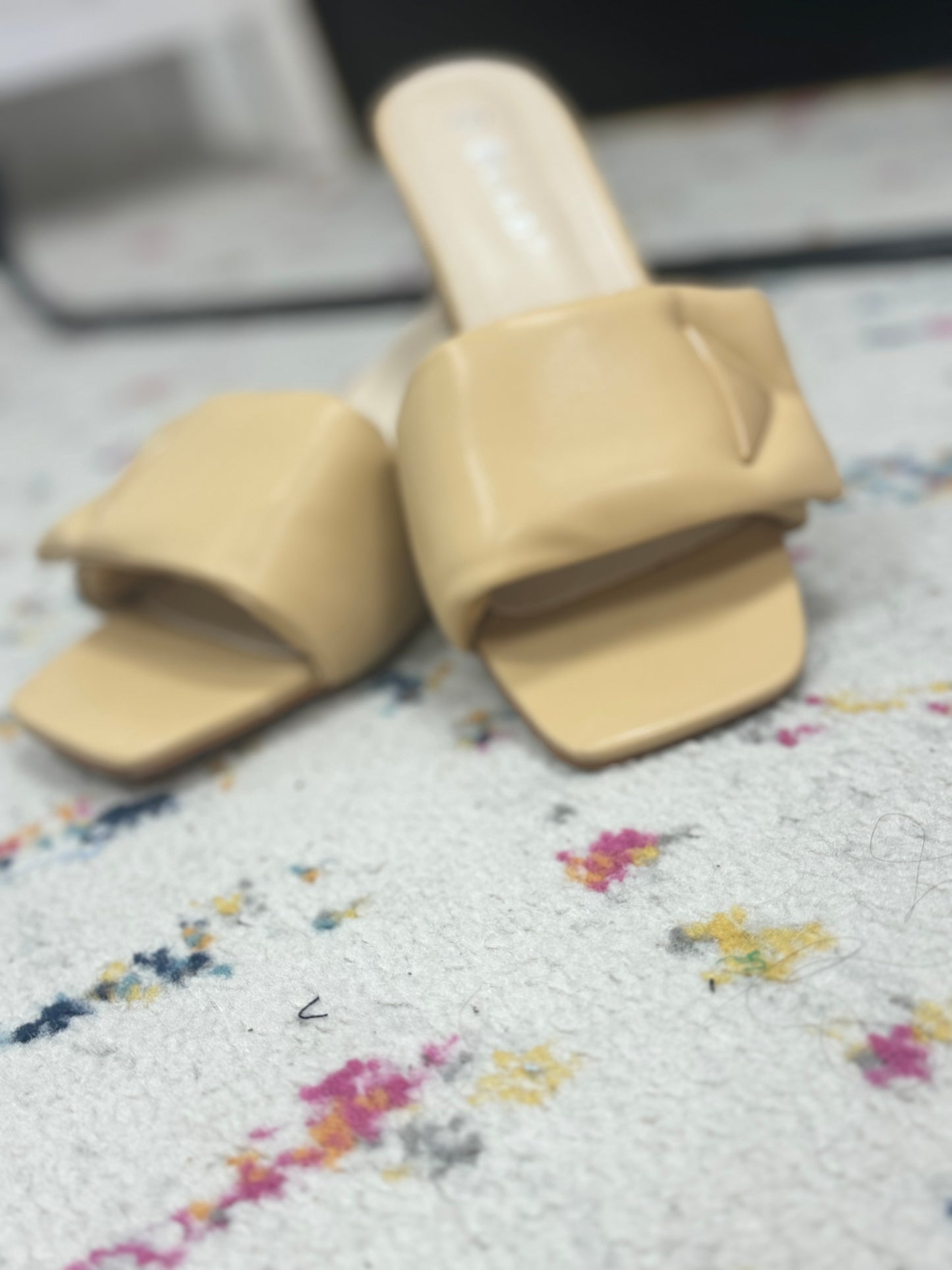 Solid Color Block Heels (Tan & Black)
