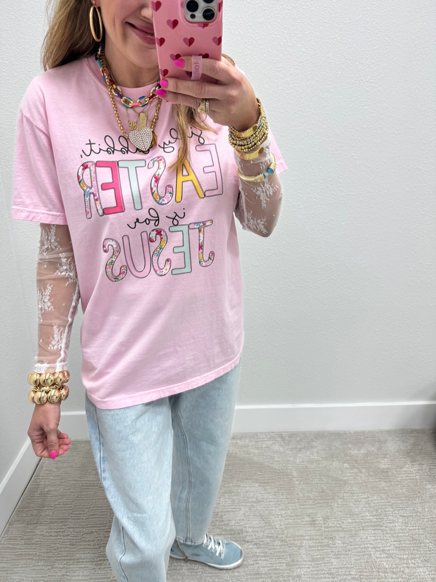 White Sheer Lace Long Sleeve