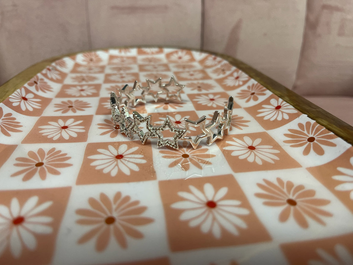 Star Cuff Bracelet (Silver and Gold)