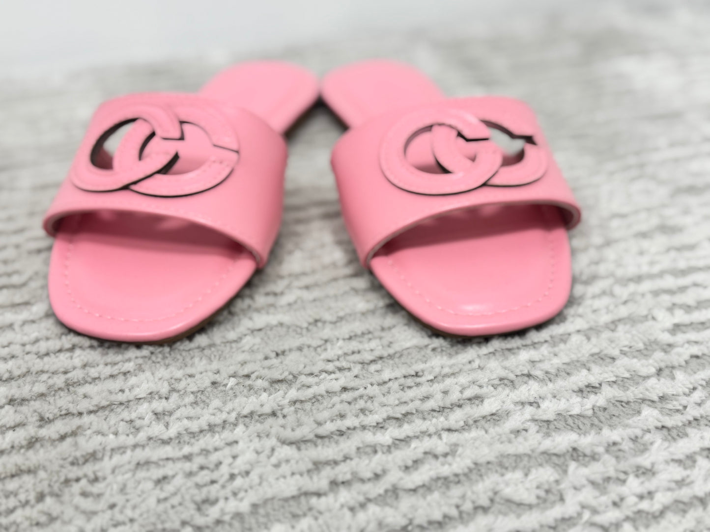 Pink Top Cut Out Sandal