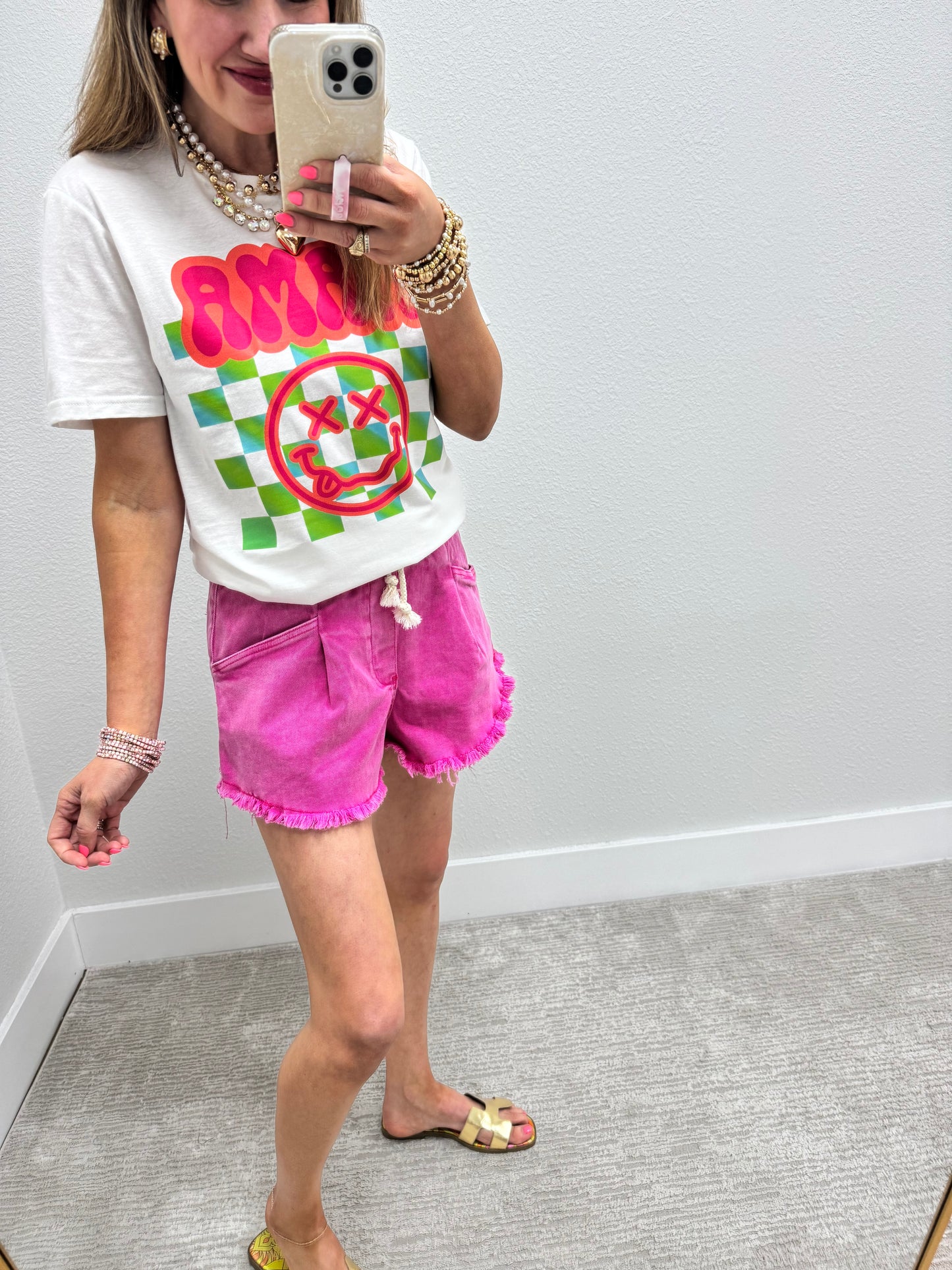 White Neon Mama Graphic Tee