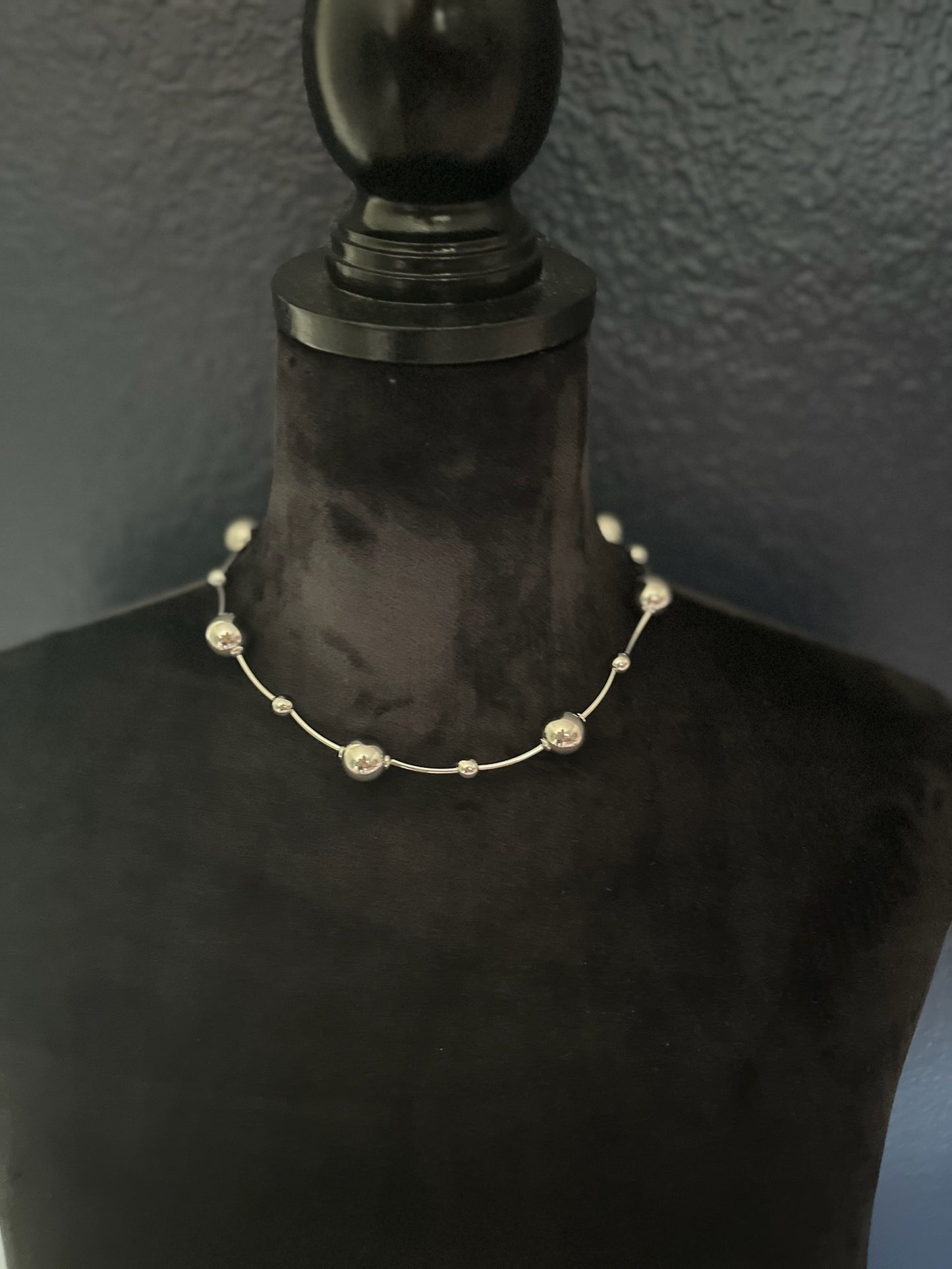 Ball Necklace ( Silver & Gold)