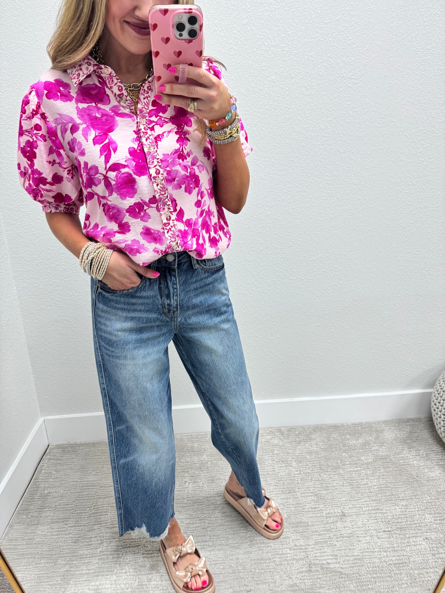 Judy Blue HW Rigid Magic Wide Leg Crop Jean FS