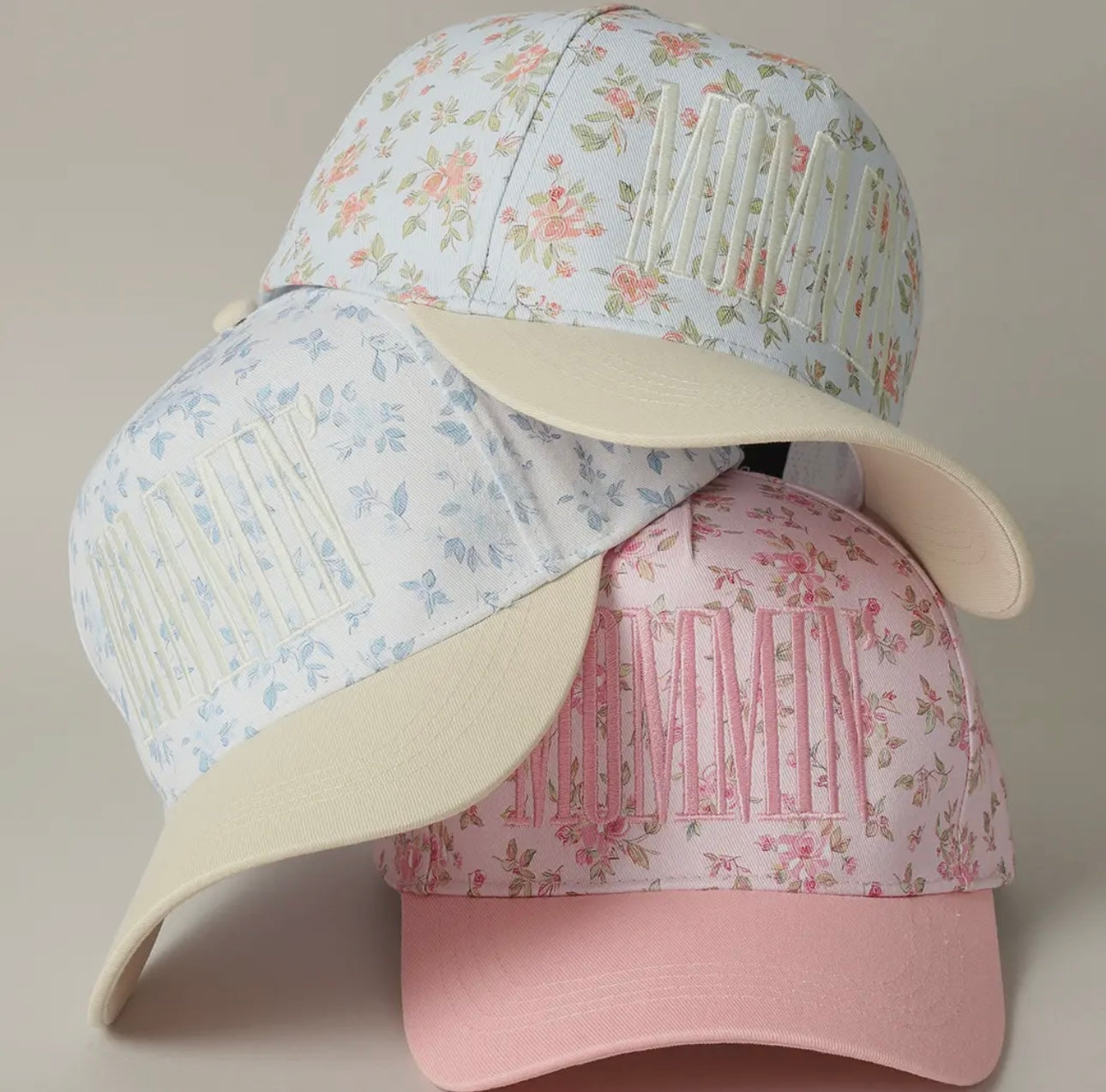 Floral Mommin’ Hat (3 colors)