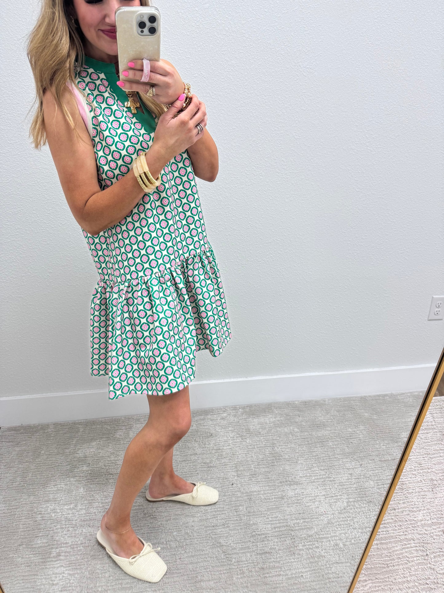 Andrea Flat Mule- Bone Woven