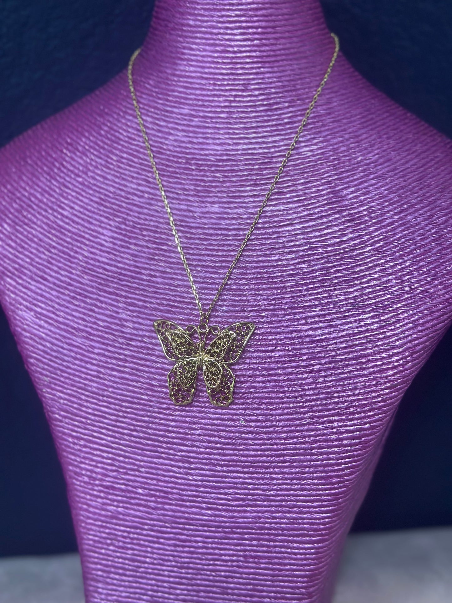 Large Butterfly Necklace