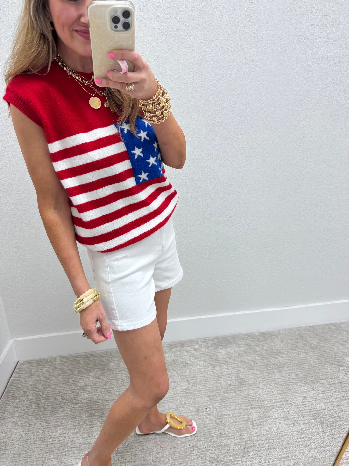 American Flag Sweater Vest FS