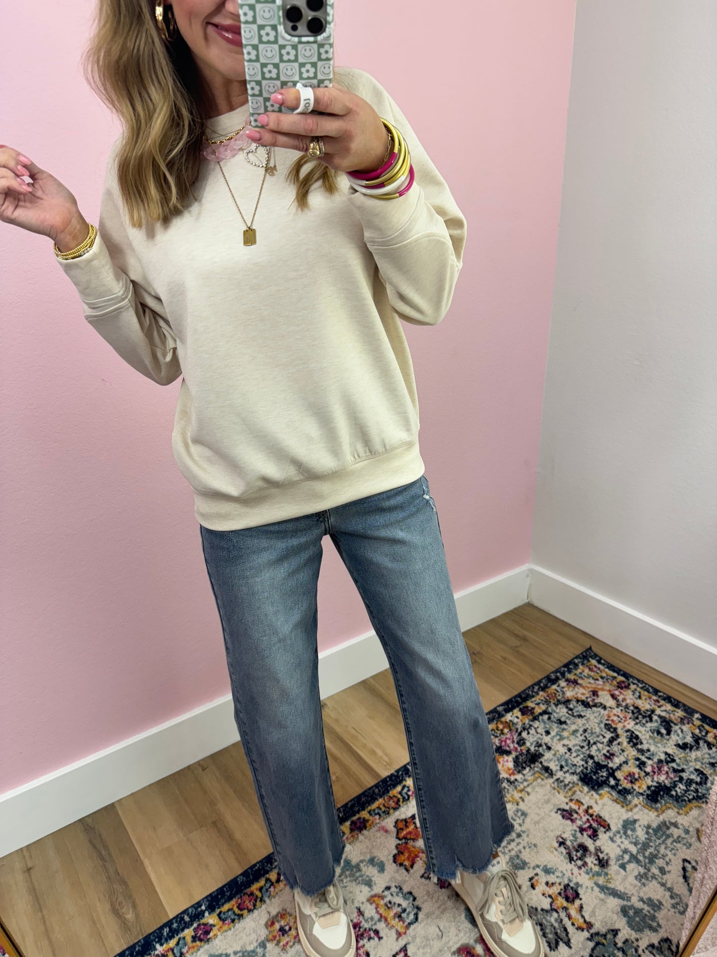 KanCan High Rise Slim Wide Leg Jean